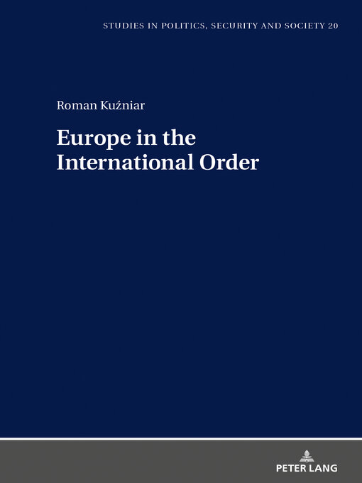 Title details for Europe in the International Order by Stanisław Sulowski - Available